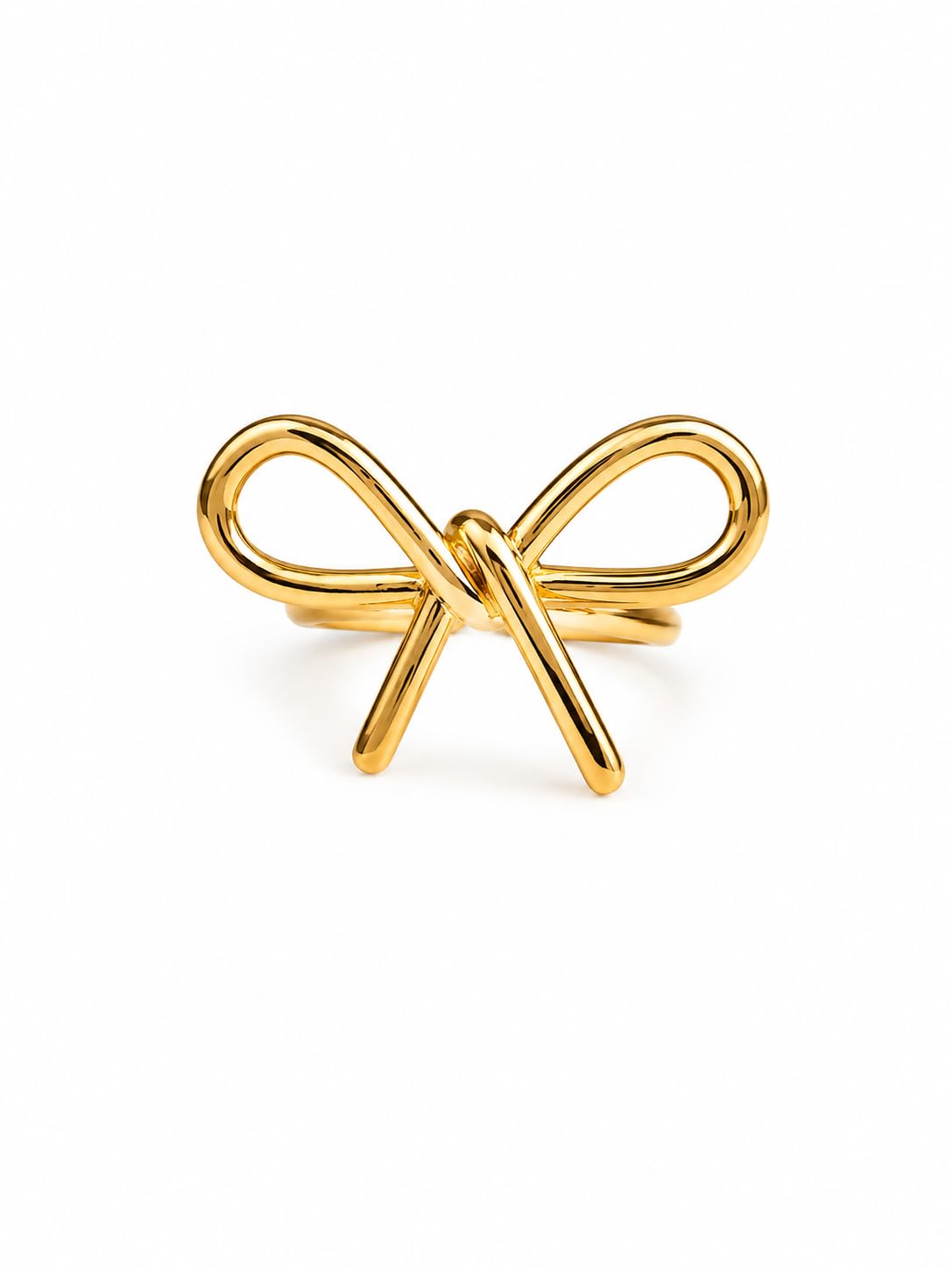 Bow-shaped ring - exquisite stainless steel jewelry for women, perfect as a thoughtful gift for birthdays, anniversaries and other special moments