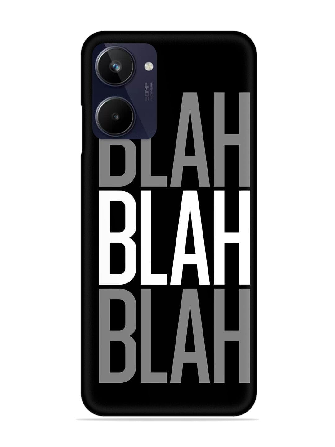 Blah Blah Blah Wallpaper Silicone Printed mobile case compatible with Realme 10 Pro Plus (5G)
