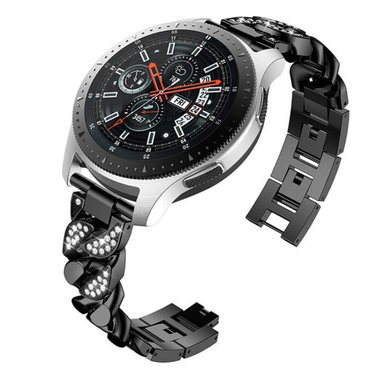 Next Store 20mm Luxury Metal Strap Compatible with Samsung Watch 4/5/5 Pro/S2 Classic/Active 2 40mm 45mm/Amazfit GTS 3/GTS 4/4 Stainless Steel Fashion Chain