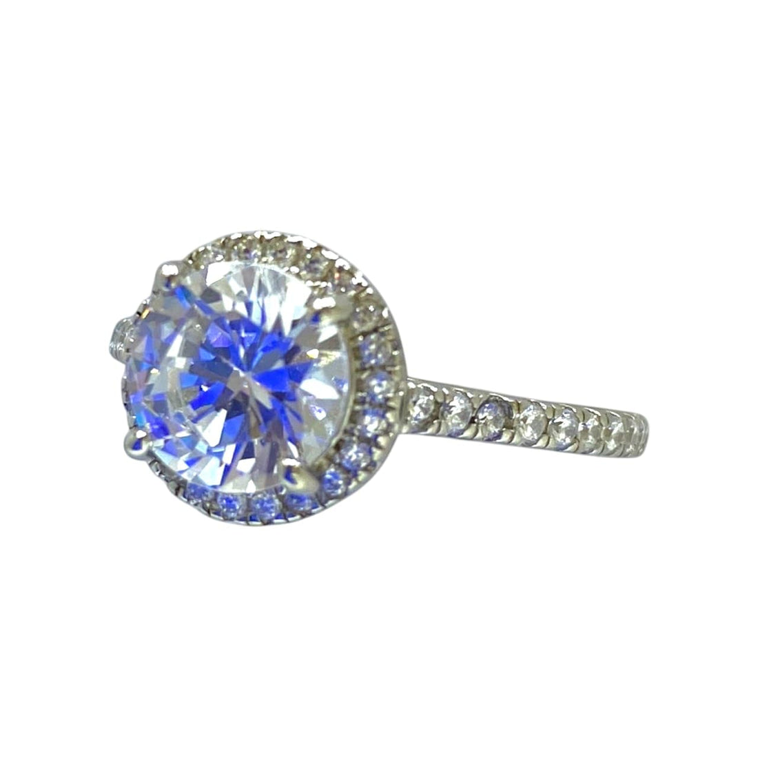 Women's 925 Swiss Silver Ring White Gold Plated Model World Nicknamed Dimensions of Beauty
