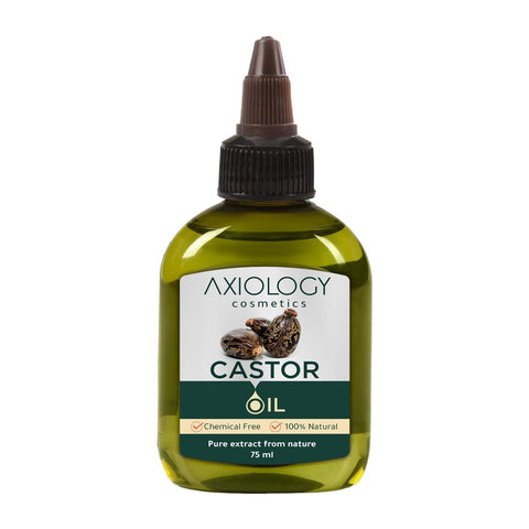 Axiology Castor Oil, 100% Natural Pure Castor Extract, Chemical-Free, 75 ml