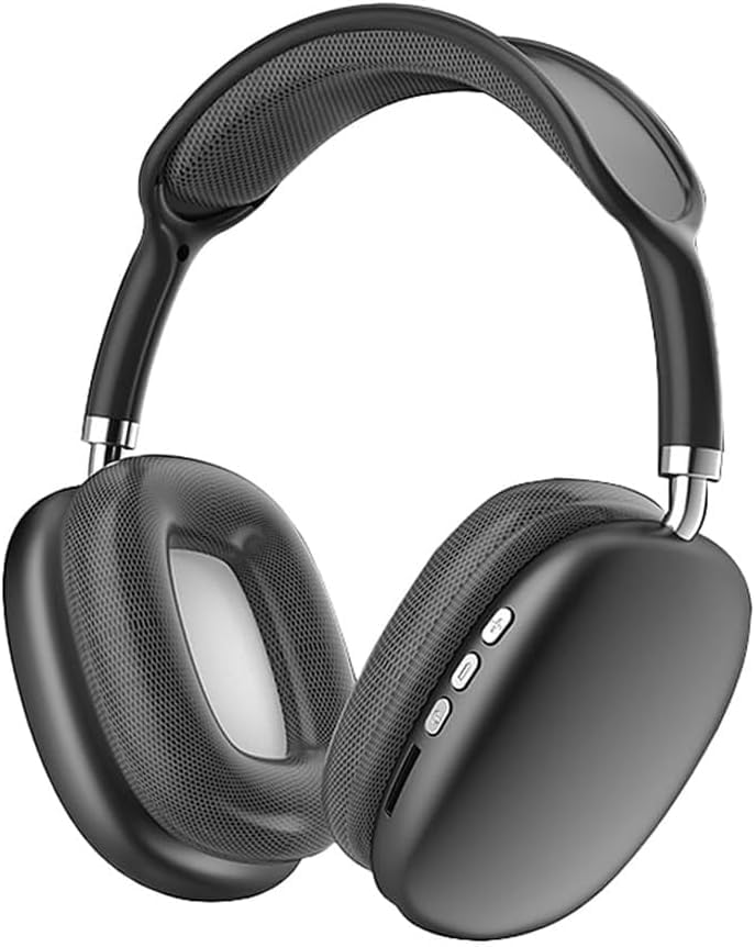 P9 Wireless Bluetooth Headset Over Ear Stereo Gaming Headset - Support Mercoro TF for Laptop/Mobile Phone/PC + Case, Support Memory Card-Black