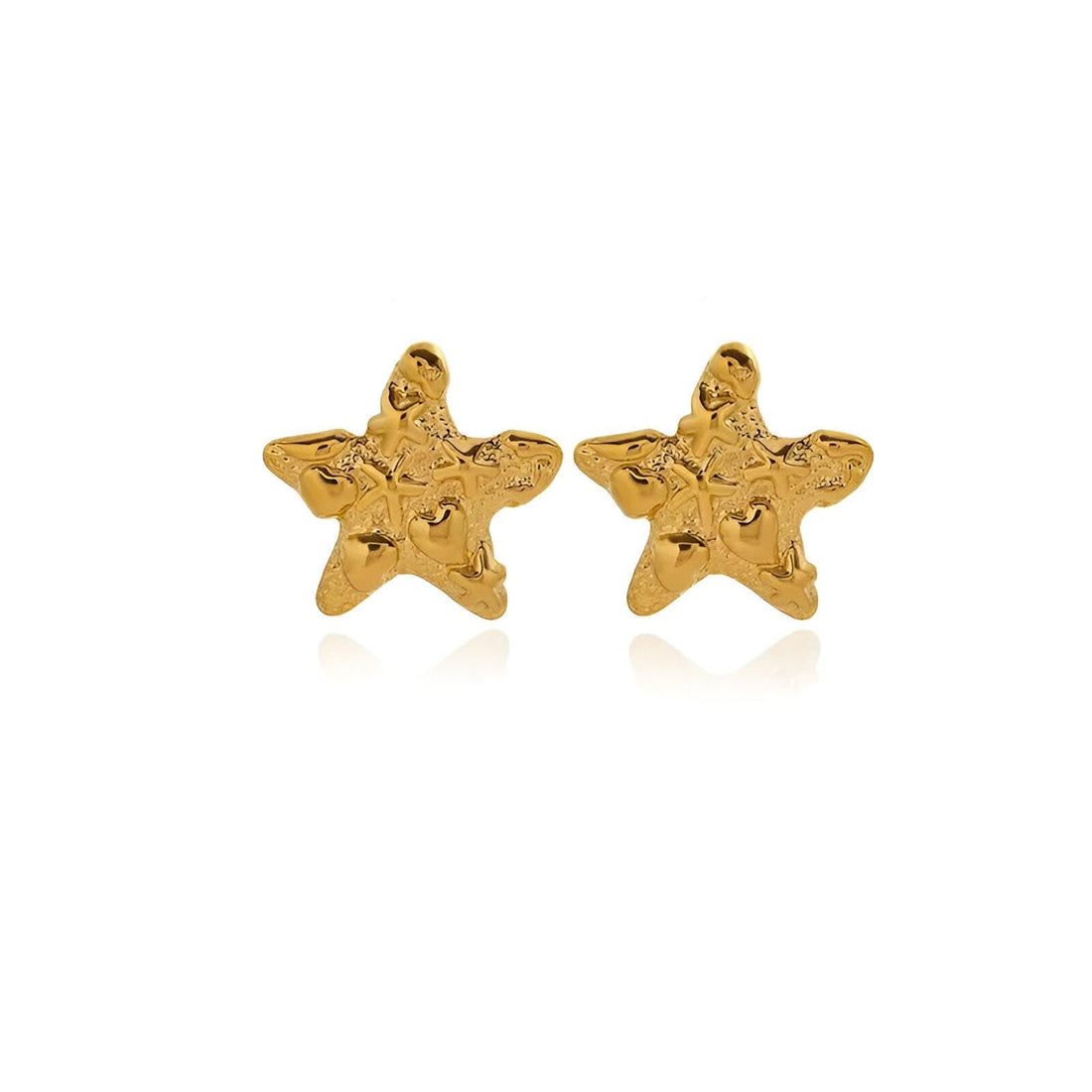 Gold Earrings-Antique Matte Earrings with 18K Gold Shapes for Women, Perfect for Parties, Modern Accessories Gifts
