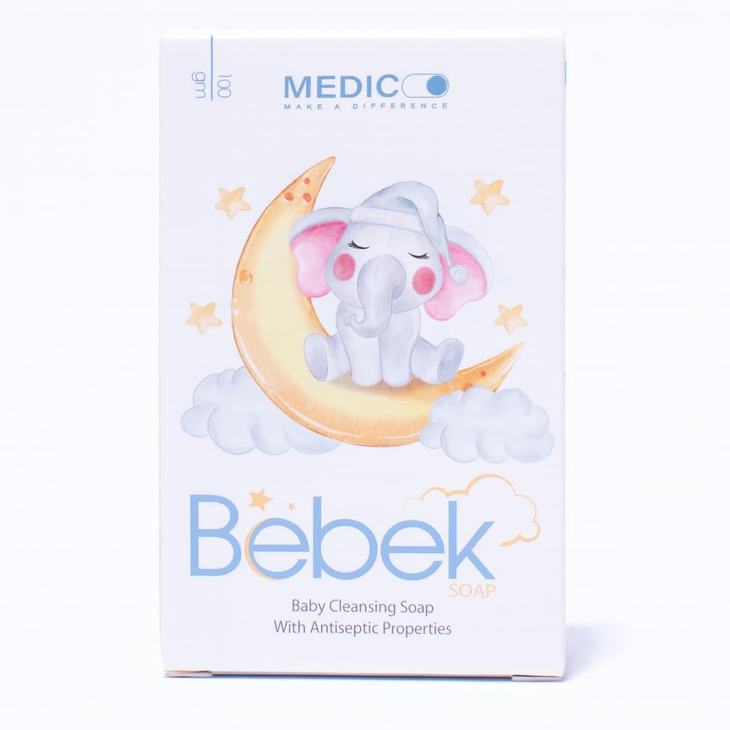 MEDICO Bebek Baby Soap – Natural Gentle Soap with Aloe Vera, Vitamin E & Natural Oils – Deep Moisturizing & Protective Formula for Newborns and Kids – 100g