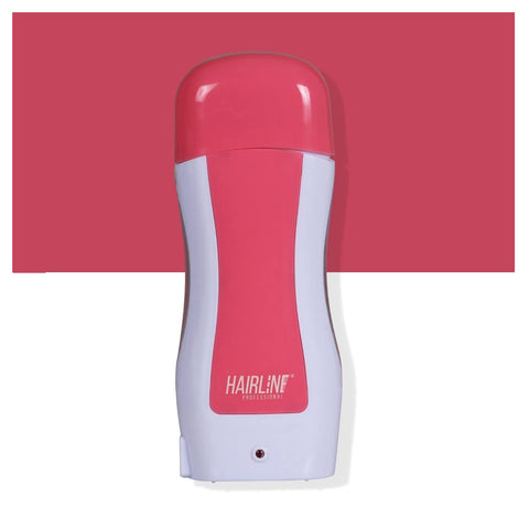 Hair Removal Roll On Wax Warmer Refill Machine For Women, Portable Electric Waxing Heater Depilatory Kit For Home n Travel_Pink n White Color