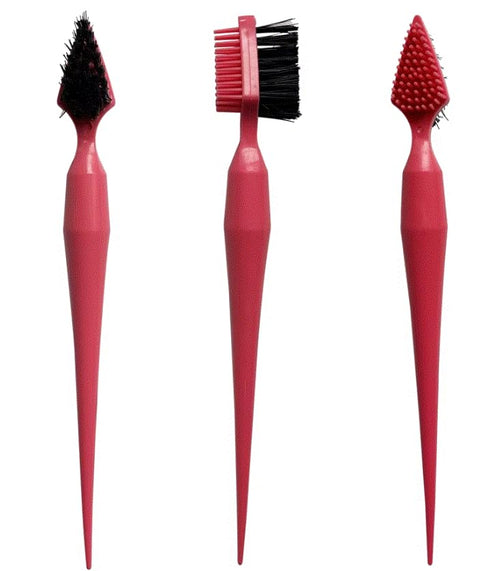 1Pc Double- face headed Brow Comb Portable Eyebrow Brushes Practical Makeup Tools Household Hair Dye Brush Cosmetic Supplies for Home Shop Salon (Random Color) for and Women