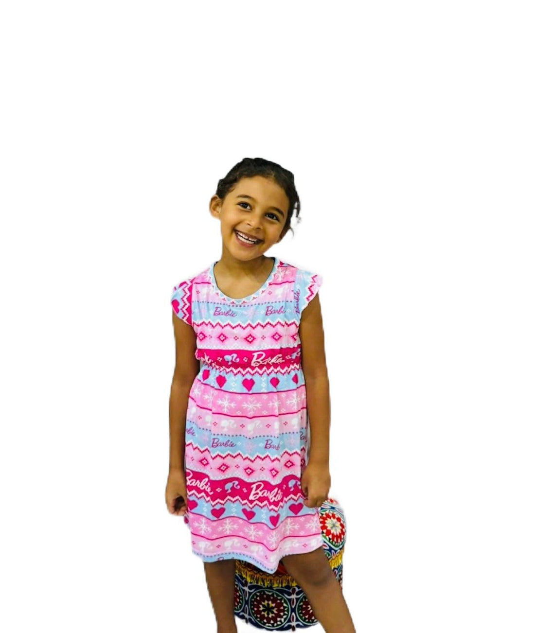 In&Out Girls Summer Dress - Colorful Casual Dress - Tropical Printed Clothes for Kids - Perfect for Summer Events and Everyday Wear