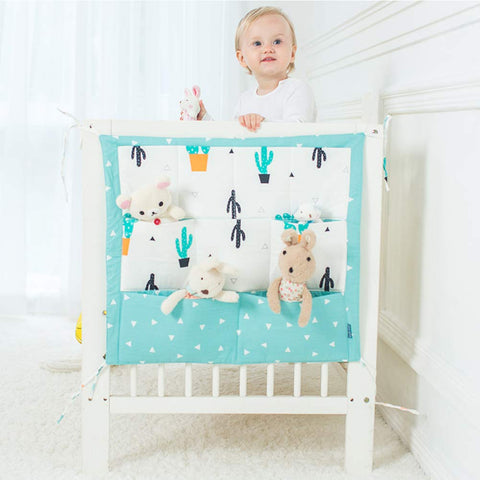 Moro Moro 3 Nursery Organizer Hanging for Cot Bed, Baby Bed Pouch Storage Bag, Multifunction Diaper Tidy (5)