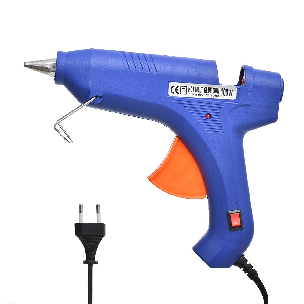 Glue Gun 100 Watt With Durable Material, Suitable For School And Home - blue