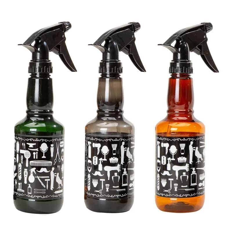 MT Continuous Water Mister Spray Bottle for Hair - Refillable Empty Plastic Ultra Fine Mist Spray Bottles for Plants, Hair styling, Misting, Cleaning & Skin Care ((Random Color-pack of 1))
