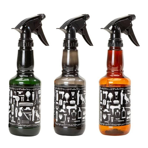 MT Continuous Water Mister Spray Bottle for Hair - Refillable Empty Plastic Ultra Fine Mist Spray Bottles for Plants, Hair styling, Misting, Cleaning & Skin Care ((Random Color-pack of 1))