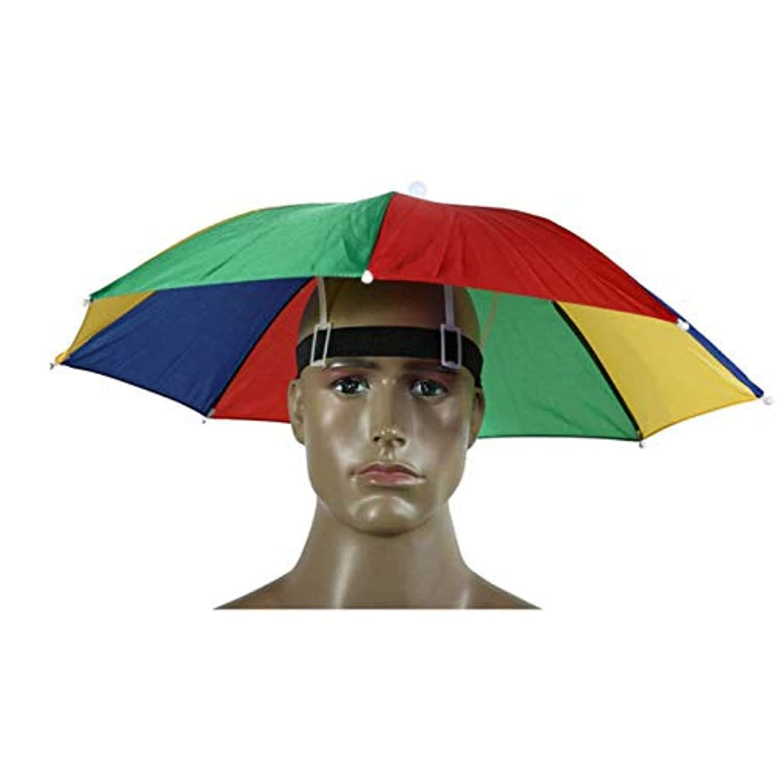 Outdoor Foldable Sun Umbrella Hat Golf Fishing Camping Headwear Cap Head Hat