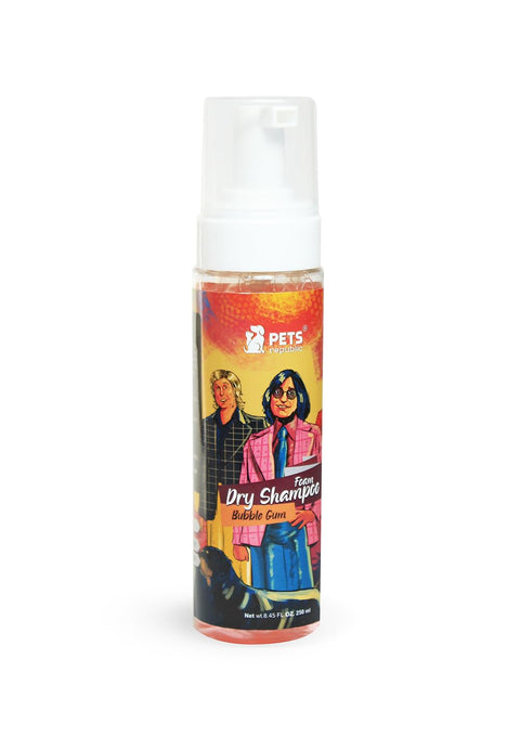 PETS Republic Foam Dry Shampoo, Bubble Gum Scent, 250 ml
