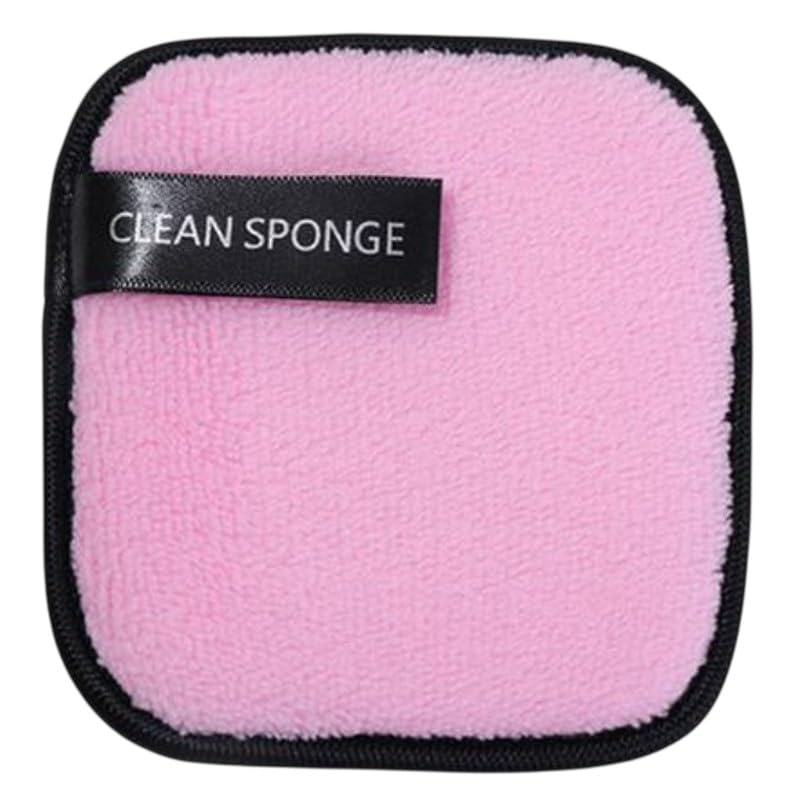 Make-Up Removal Sponge, Washable Organic Cotton Makeup Cleaning Sponge Microfibre Ultra-Soft Reusable Anti-Bacterial Women Men – 1 Piece Random Colors