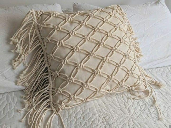 MacrameStore- Halfa Basket with Handle 35 cm - باسكت حلفا بايد