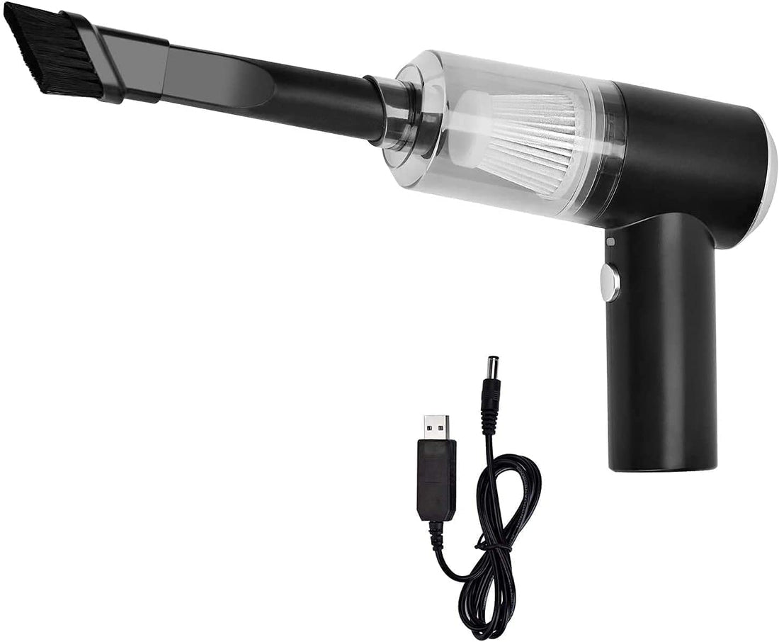 SEAHAVEN Vacuum Cleaner 120W High-Power Handheld Wireless 2 in 1 Vacuum Cleaner Dust Collection with Powerful Cyclonic Dual-use Portable USB Rechargeable,BLACK,Medium,SH-821