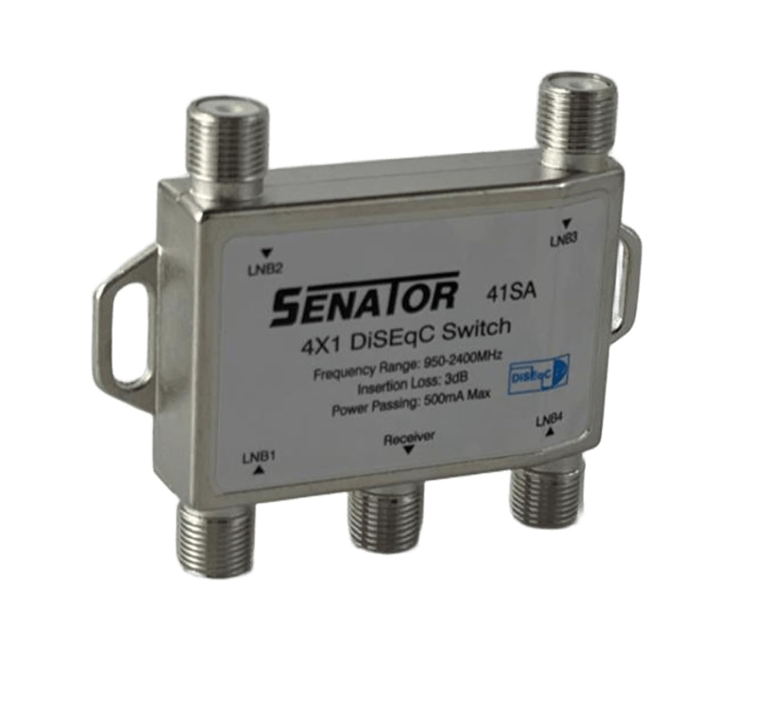 Senator 4-Port DiSEq Switch Model 41SA, Silver