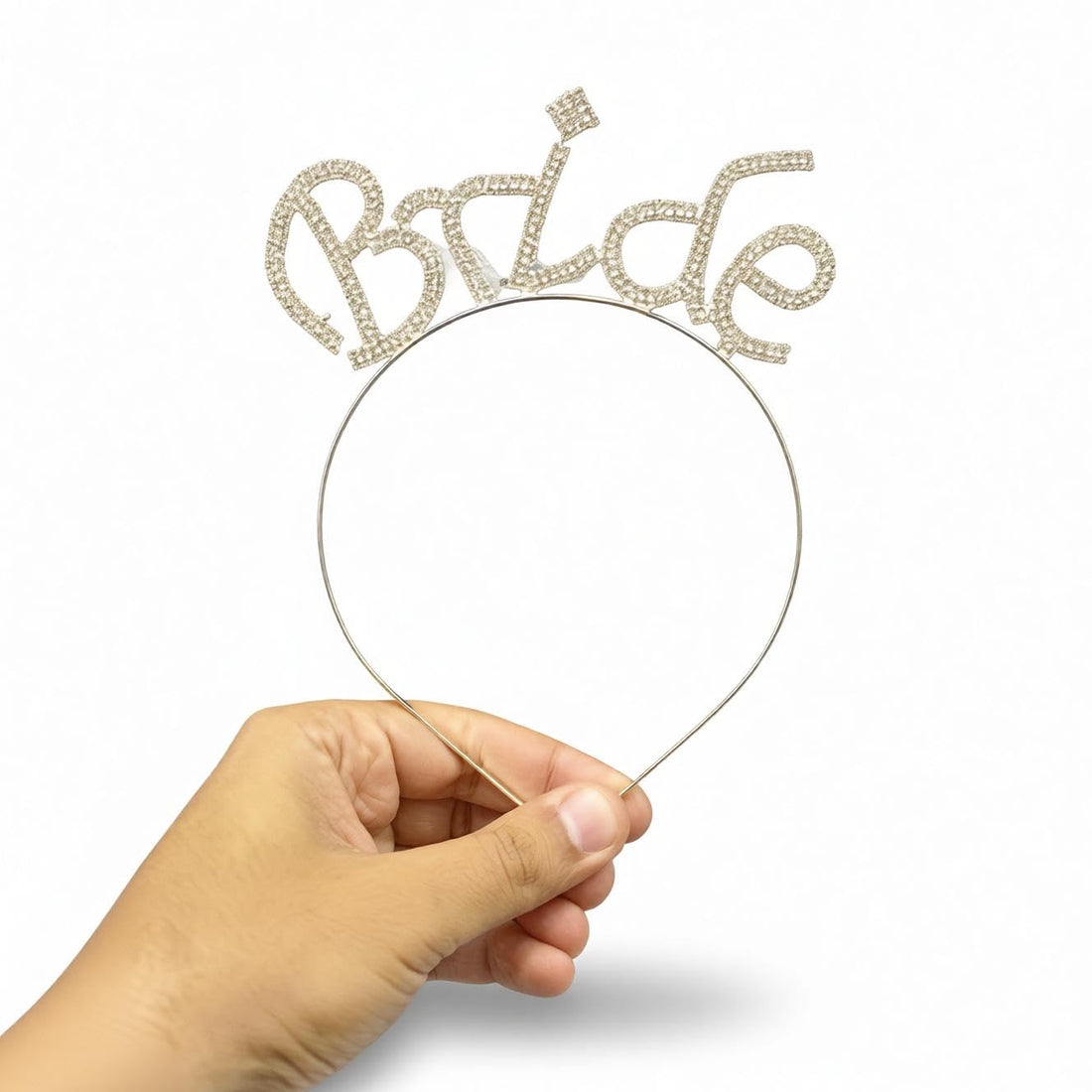 Bridal Crown with Veil - Delicate Pearl and Crystal Headband for Wedding, Bachelorette Night, and Bridal Photo Sessions (styel 11)