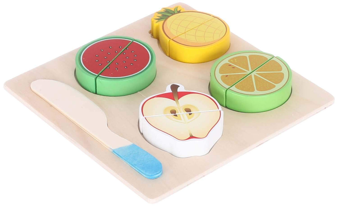Wooden Fruits with Knife Toy
