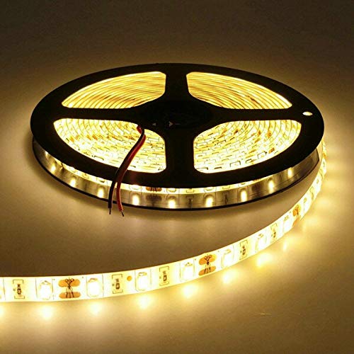 MASUNN 5M Waterproof White/Warm SMD 5630 300 LED Strip Flexible Light Strip DC12V-Warm White