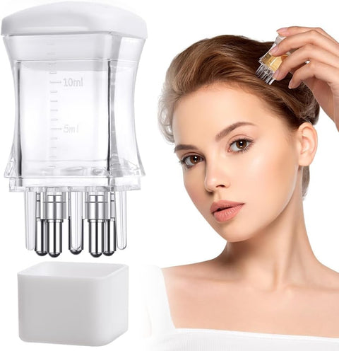 10ML- 2 in 1 Reusable Hair Oil Applicator Combo Smooth Root Comb Applicator Bottle For Scalp Oil Anti Hair Loss Lotion Dispenser Anti-Leak Salon Care Oily Hair Colouring Applicator Bottles[LEAK-PROOF]