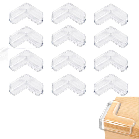 hanso corner protector, table corner protector, silicon corner protector, corner protectors for kids, Safety Corner Protectors Guards, for Furniture Bed Table and more (12, C-539)