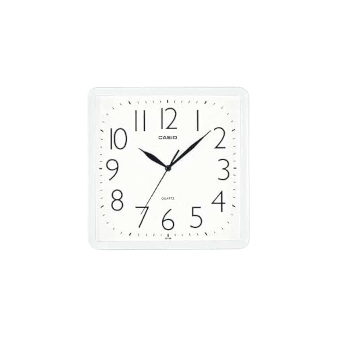 Casio Wall clock Home Décor Analog Square Shape White Dial Case Material Resin IQ-06-7DF