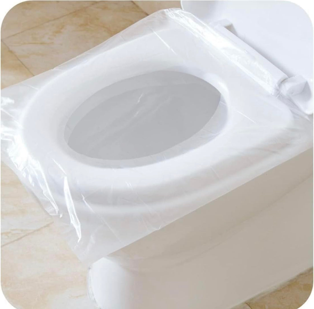 Downtown 50-Pack Travel Disposable Toilet Seat Covers, Waterproof and Independent Packing for Mothers and Travel, Portable Paper Mats for Public Restrooms, Hygienic Protection for Outdoor Use
