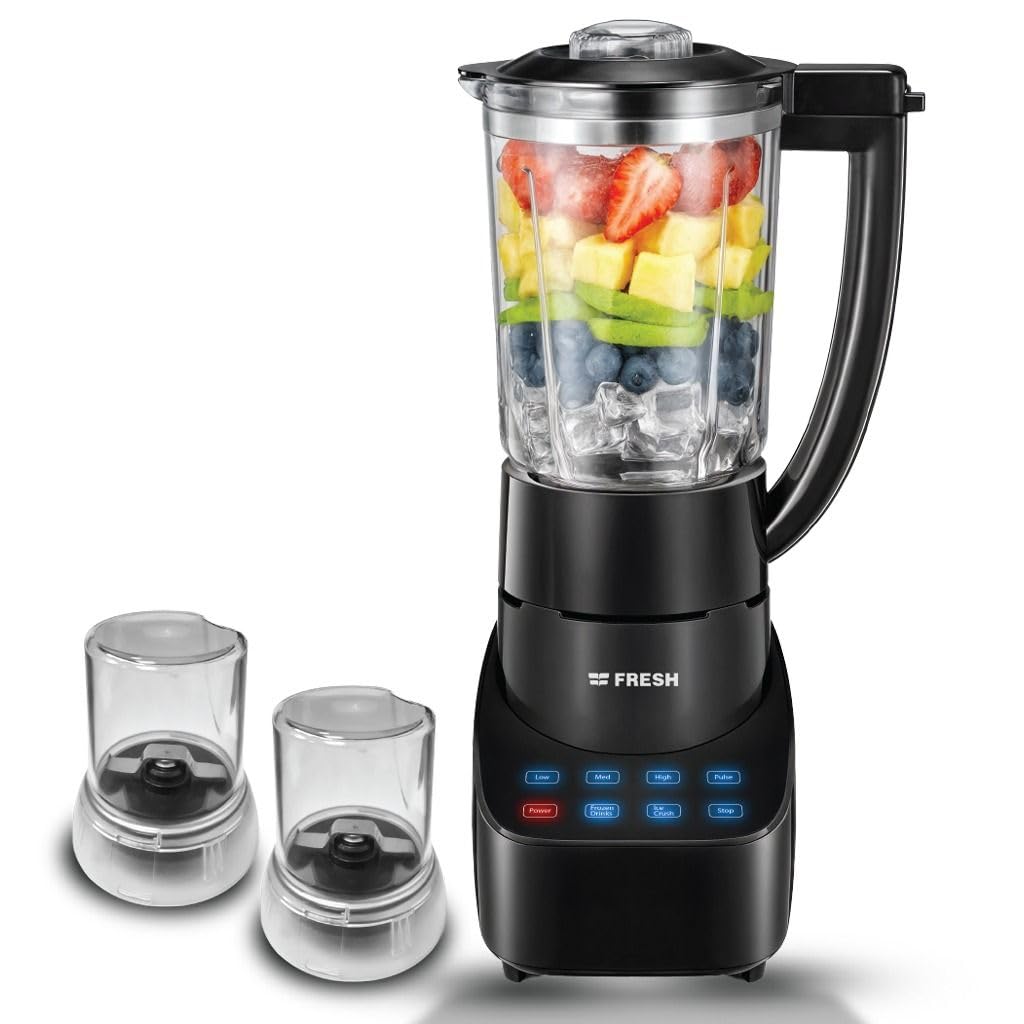 Fresh Touch Blender 700W 2 Mill 1.5L Black
