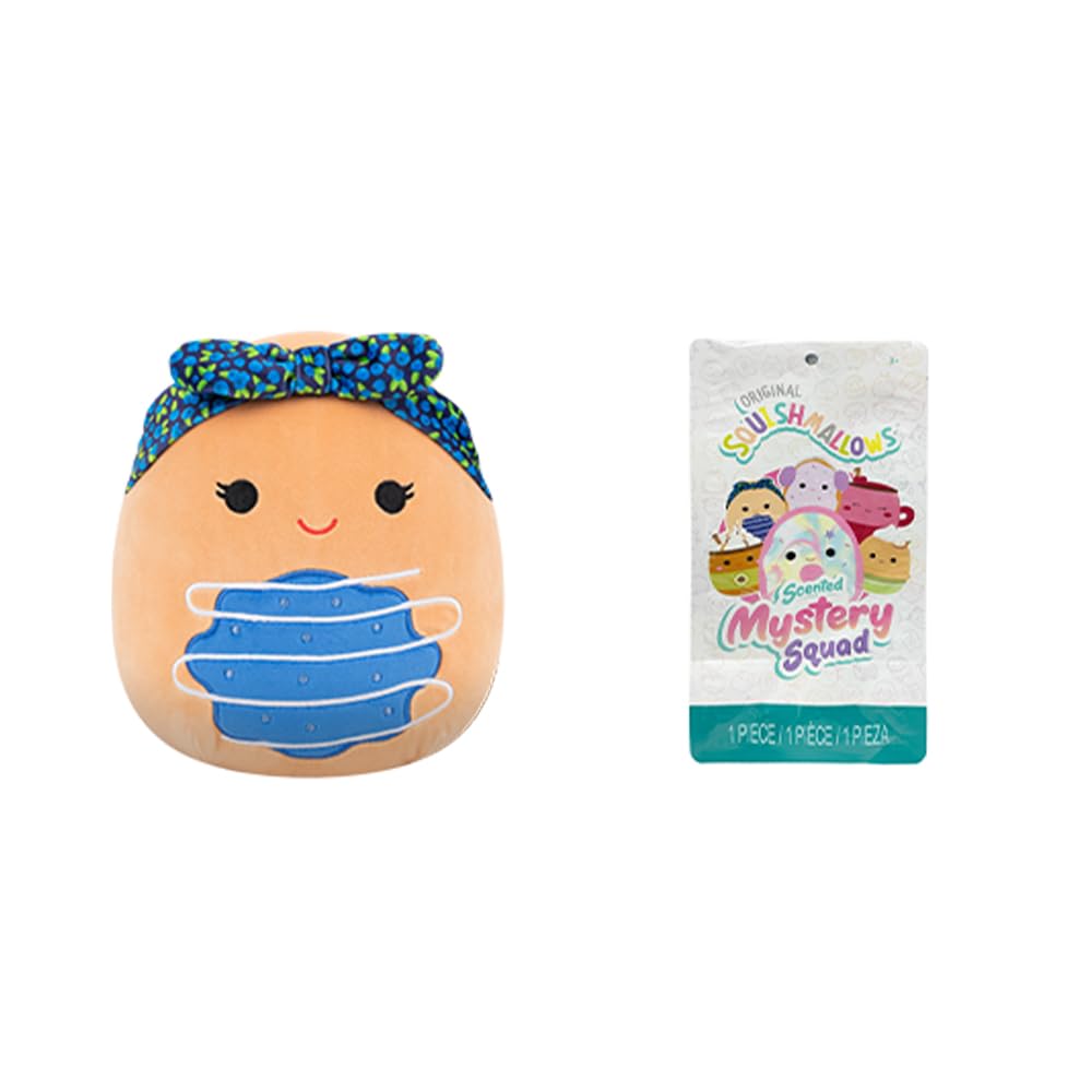 Jazwares Squishmallows Mystery Pack Food Squad Scented Mystery Bags 5 Inch One Random Piece Ultra-Soft Plush Toy Figure