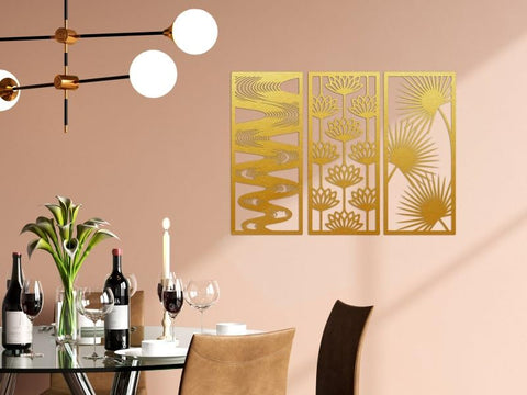 Elements of Serenity Trio Wood Wall Art