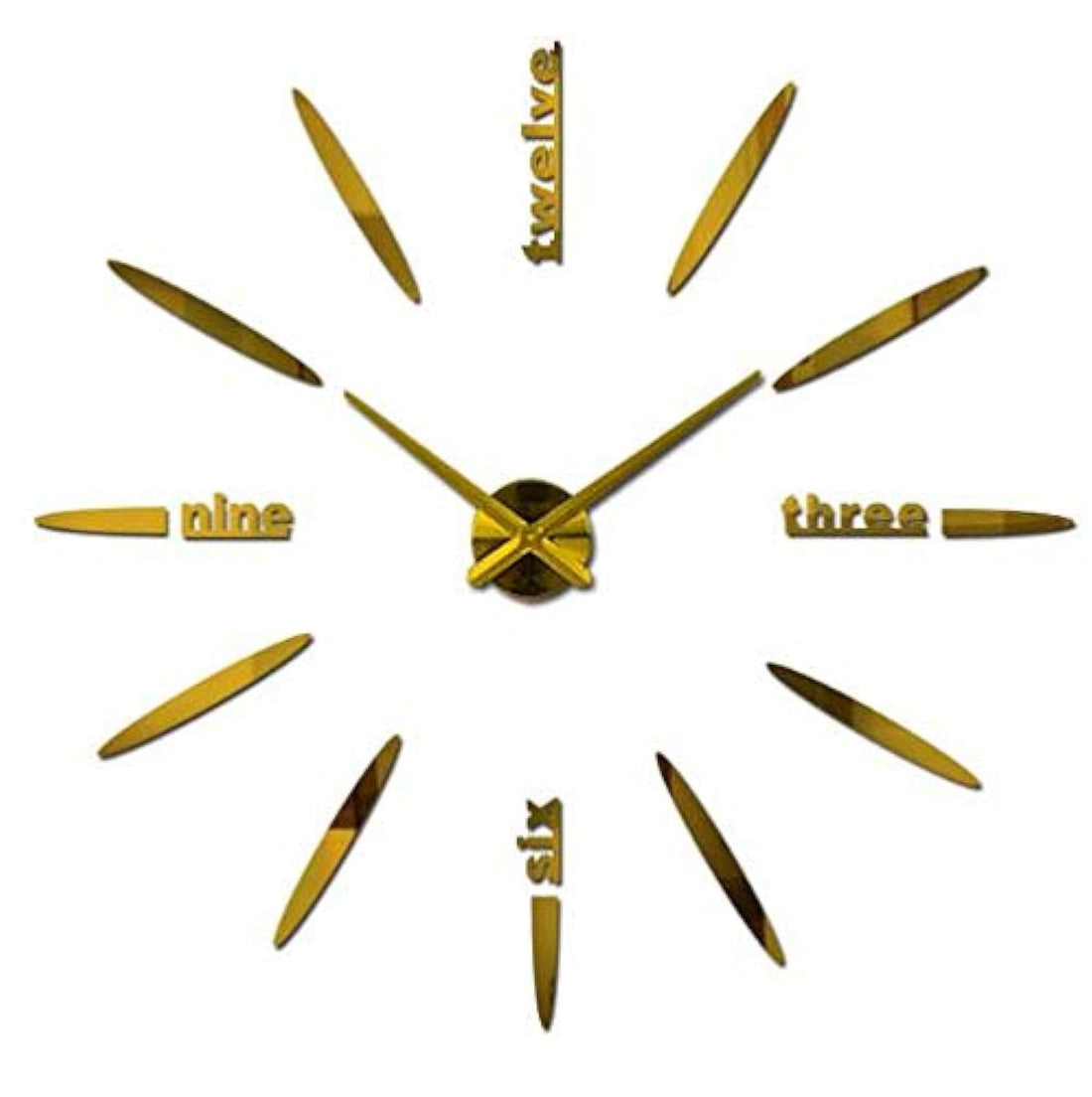 wall clock acrylic mirror diy clocks bedroom wall clock quartz watch 3d modern design wall stickers-XX