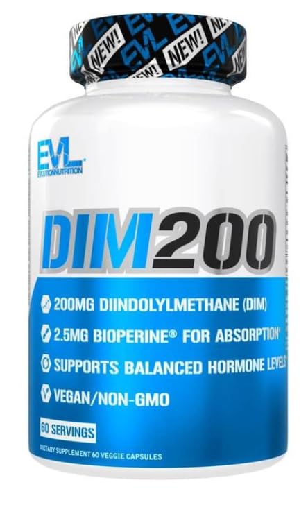 Premium Vital DIM 200mg - 60 Veggie Capsules - with Practical Pill Box - Hormonal & Estrogen Rhythm Matrix - Metabolic Shield - Non-GMO - High Bioavailability Integrity