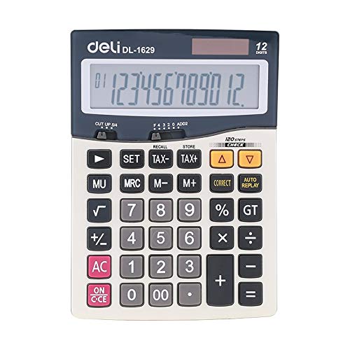 Deli E1629 12 Digit Desktop Calculator