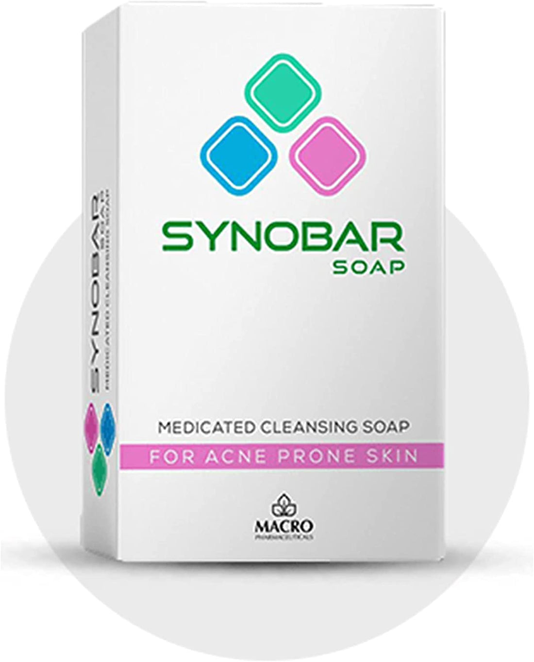 Macro synobar soap for acne prone skin 100gm