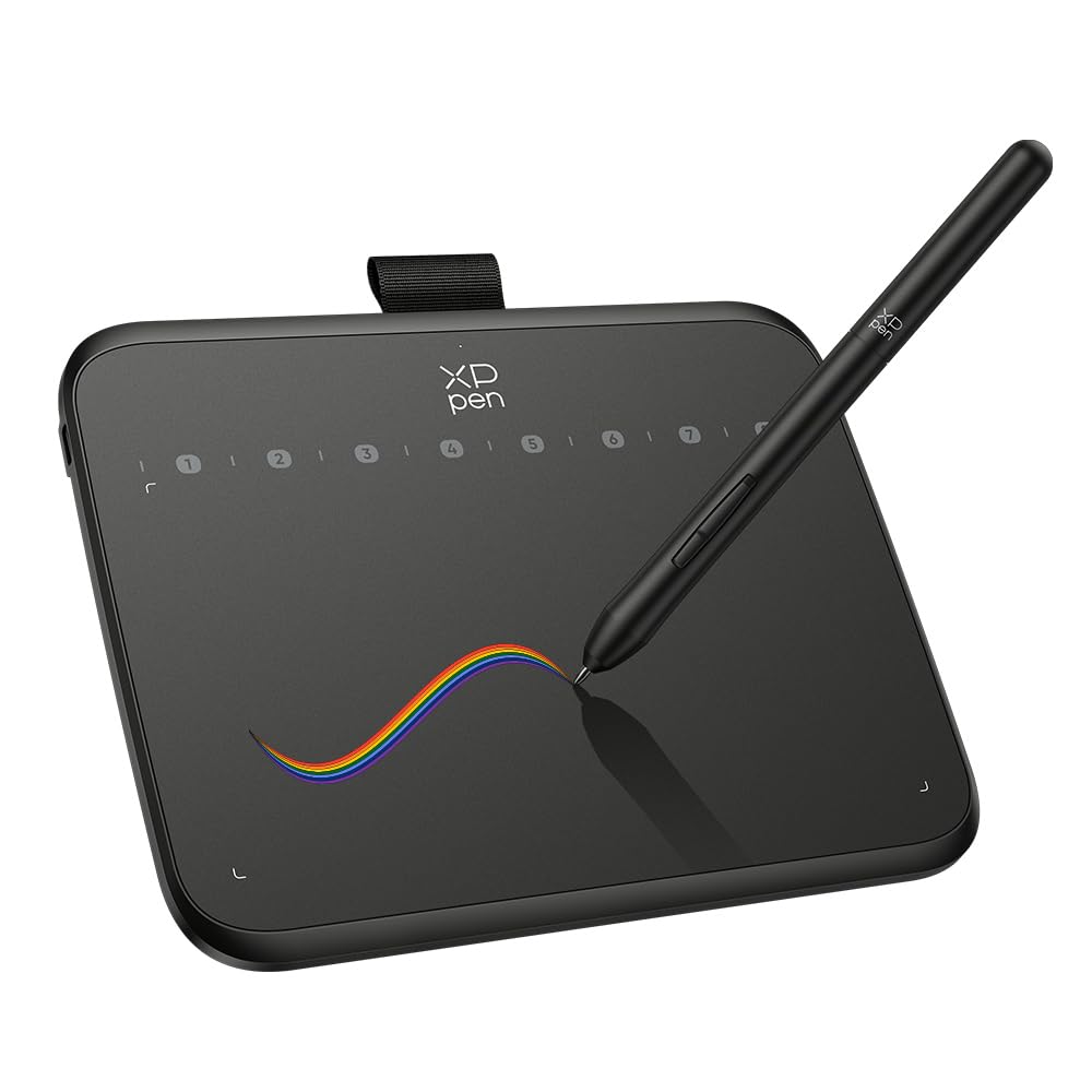 XP-PEN Deco 640 Drawing Tablet with 16384 Pressure Levels Sensitivity Battery-Free Stylus 6*4 Inch OSU Drawing Pad Graphic Tablet for Digital Drawing Teaching Designing Editing Work for PC Mac Android