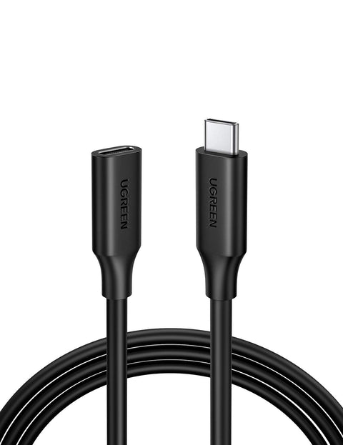 UGREEN USB C 3.1 Gen2 5A Extension Cable Type C Male to Female Extension Wire Compatible for Macbook, Nintendo Switch, iPad mini 6, Dell XPS 13/15/17, Galaxy S21/S20/S10 etc - 1Meter