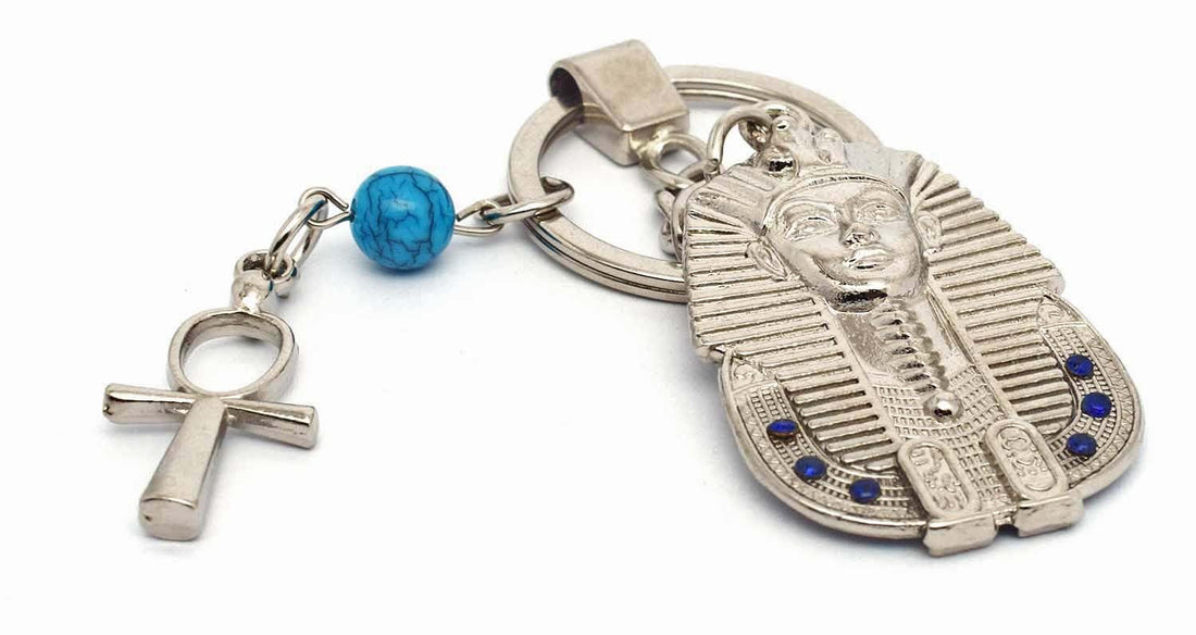 immatgar pharaonic king Tutankhamun, ankh key keychain Egyptian souvenirs gifts from egypt Pharaoh
