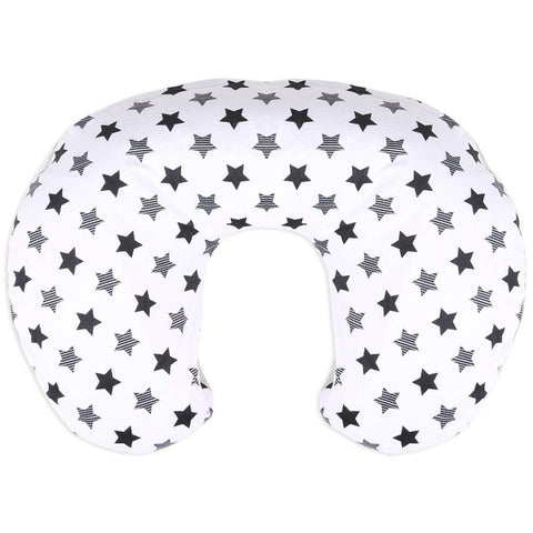 Moro Nursing Pillow Slipcover Minky For Boys And Girls, Super Soft Classic Nursing Pillow Cover With Little Stars Printed And Dotted Backing