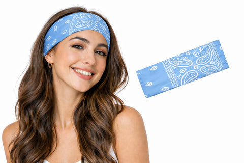 Hair Bandana for Men and Women, Cotton Head Band, Breathable, Multipurpose, for Daily Wear, Sports and Outdoor Activities
