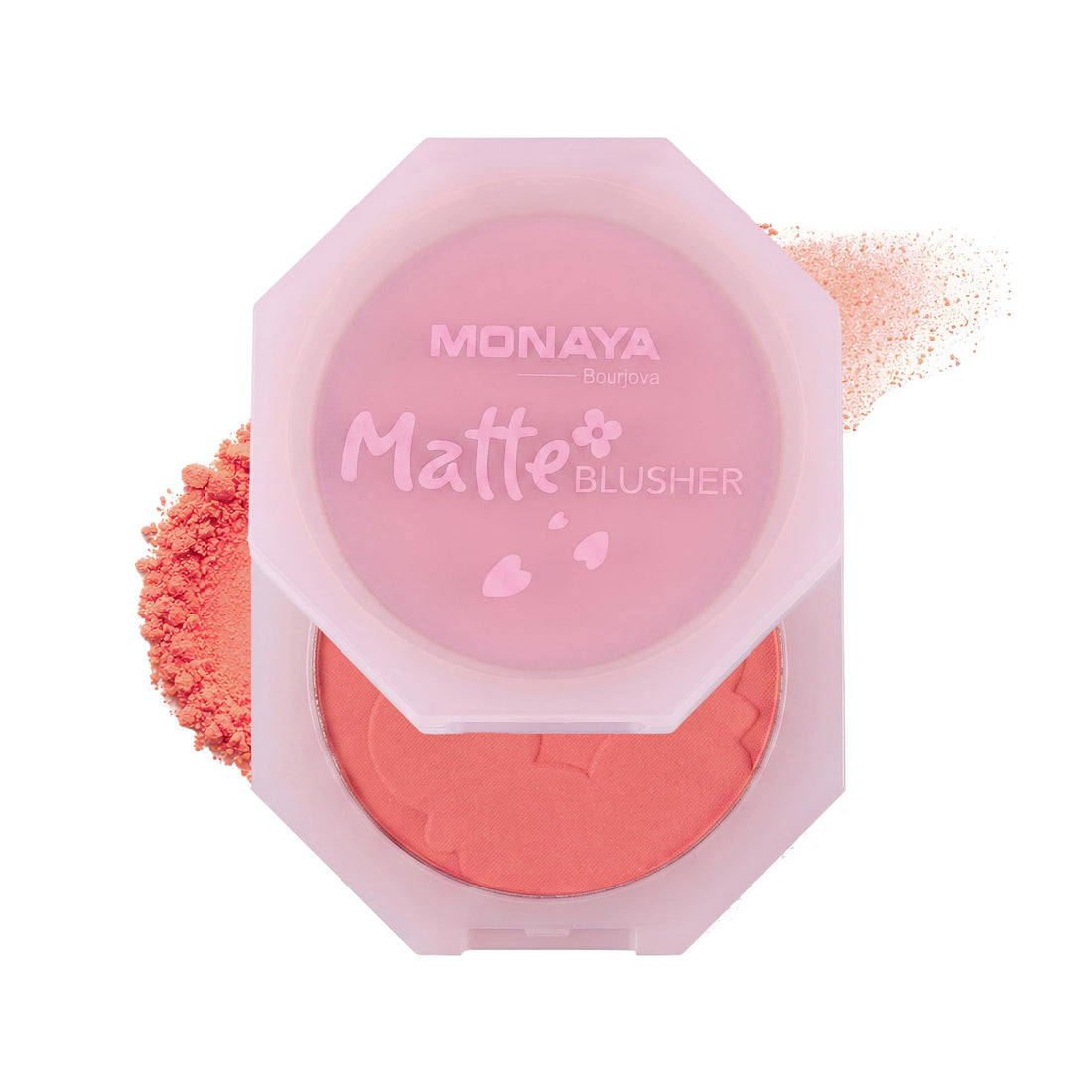 Monaya B010 Matte Blusher – Face Blush Palette, Natural Matte Finish, Smooth Blendable Powder, Buildable Color, Long-Lasting, Vegan & Cruelty-Free (B105A)