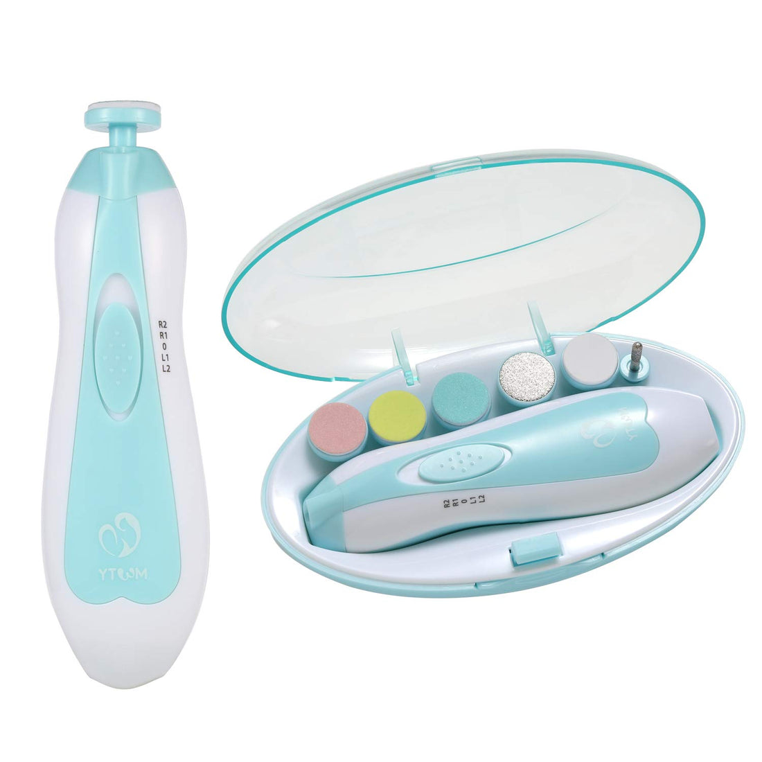 Baby Nail Trimmer Electric Nail File For Newborn Care, Emery Board Kit Set For Babies, Baby Manicure Pro, No Battery Included