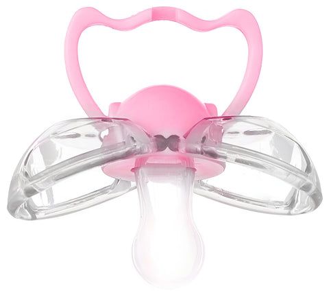 Little Fish Polypropylene Automatic Close Pacifier BPA Free For Girls-Rose