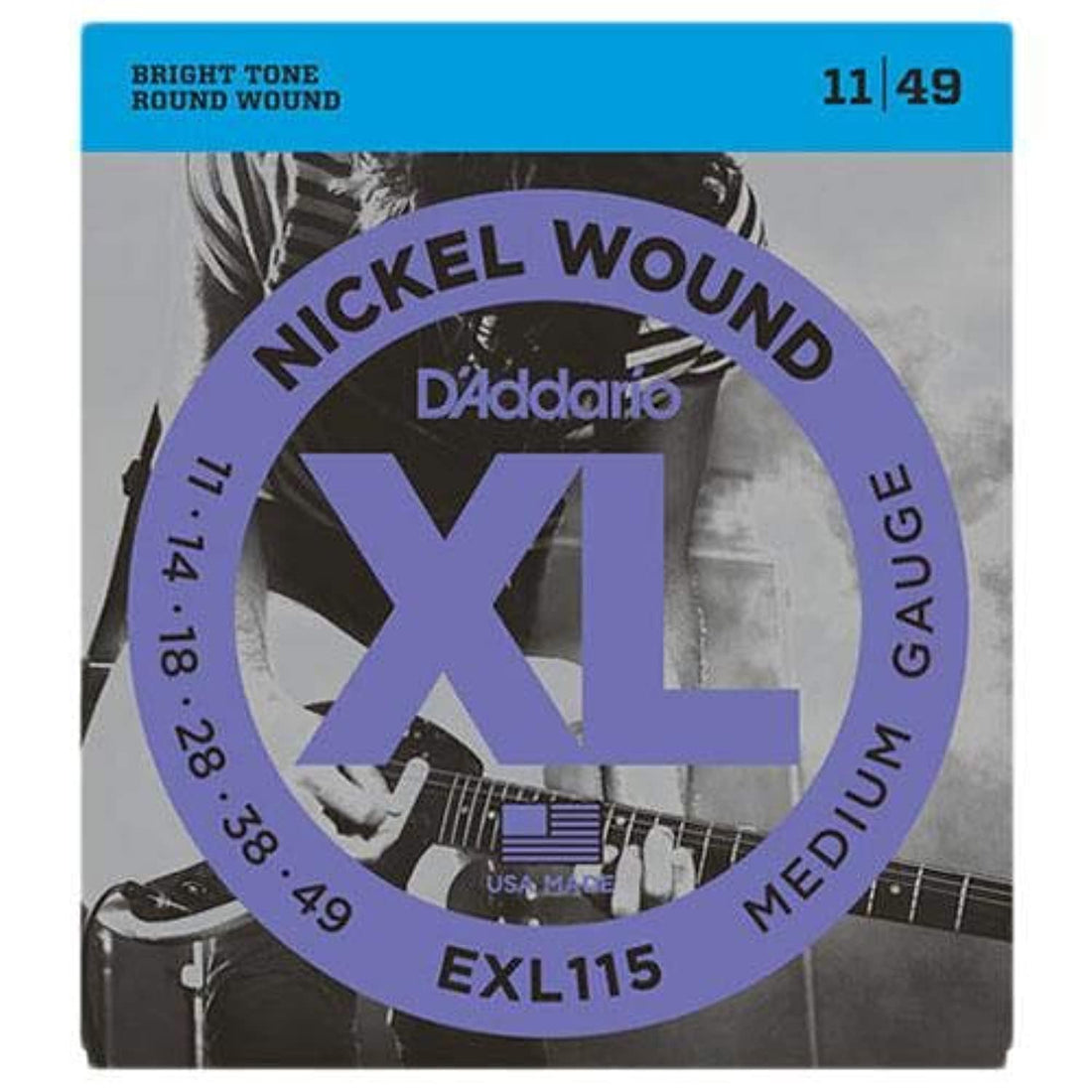 D'addario Nickel Wound Medium Gauge - EXL115
