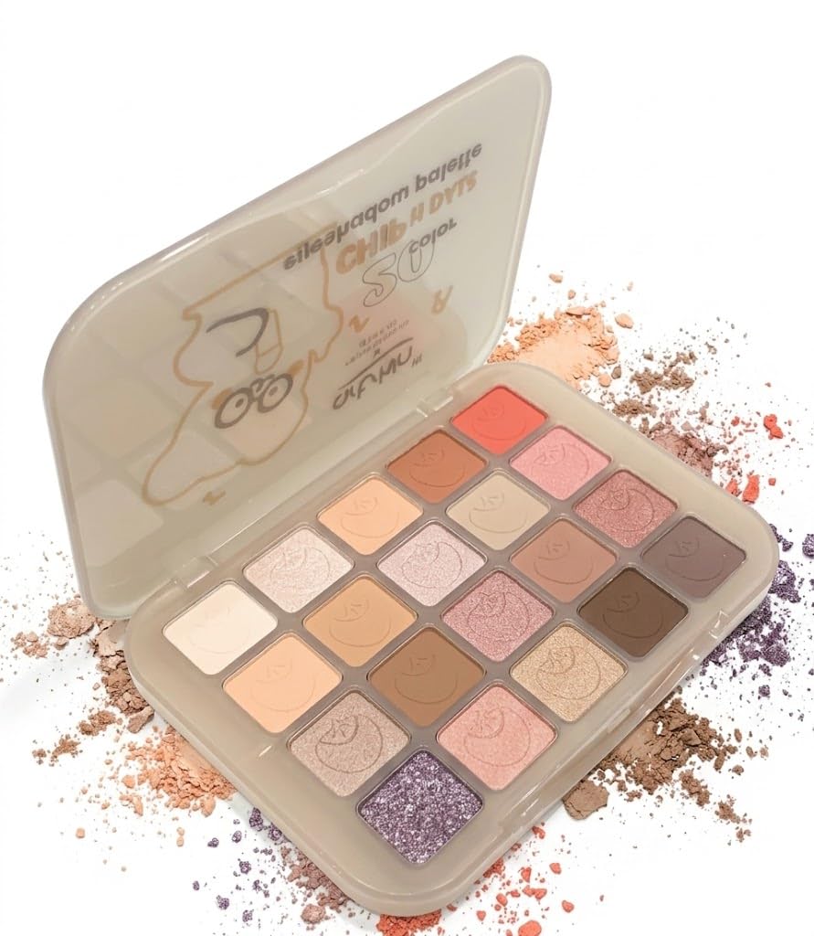Colors Colorful Eyeshadow Palette Makeup,Rose Gold Brown Nude Matte Shimmer Eye Shadow Powder Palette,Naturing-Looking Long Lasting Waterproof-brown cover - cover -20 COLORS