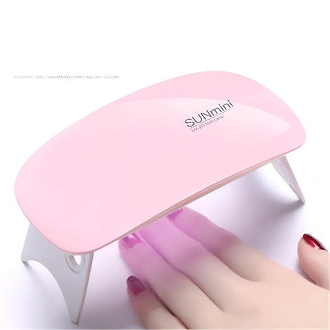 Nail Dryer Easily: 6W UV LED Light System for Gel Nail Polish Acrylic Resin Nail Polish Energy Saving USB Compatible (1 Dryer)