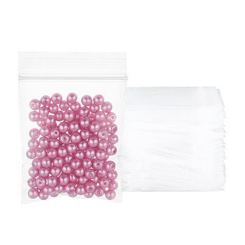 PH PandaHall 500pcs 3 Mil 2.3x1.5 Inch Clear Resealable Zipper Bags Small Sealed Storage Bags Zip Lock Bags Seal Top Bag for Beads Candy Earrings Jewelry Packaging