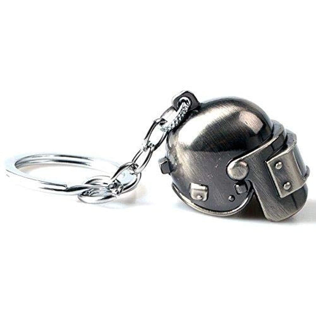 Do4U Game Playerunknown's Battlegrounds Cosplay Costumes Special Forces Helmet Keychain PUBG Logo Metal PUBG Logo Metal Level 3 Helmet 3D Pendant PUBG Keychain Charm Souvenir Gifts (Helmet)
