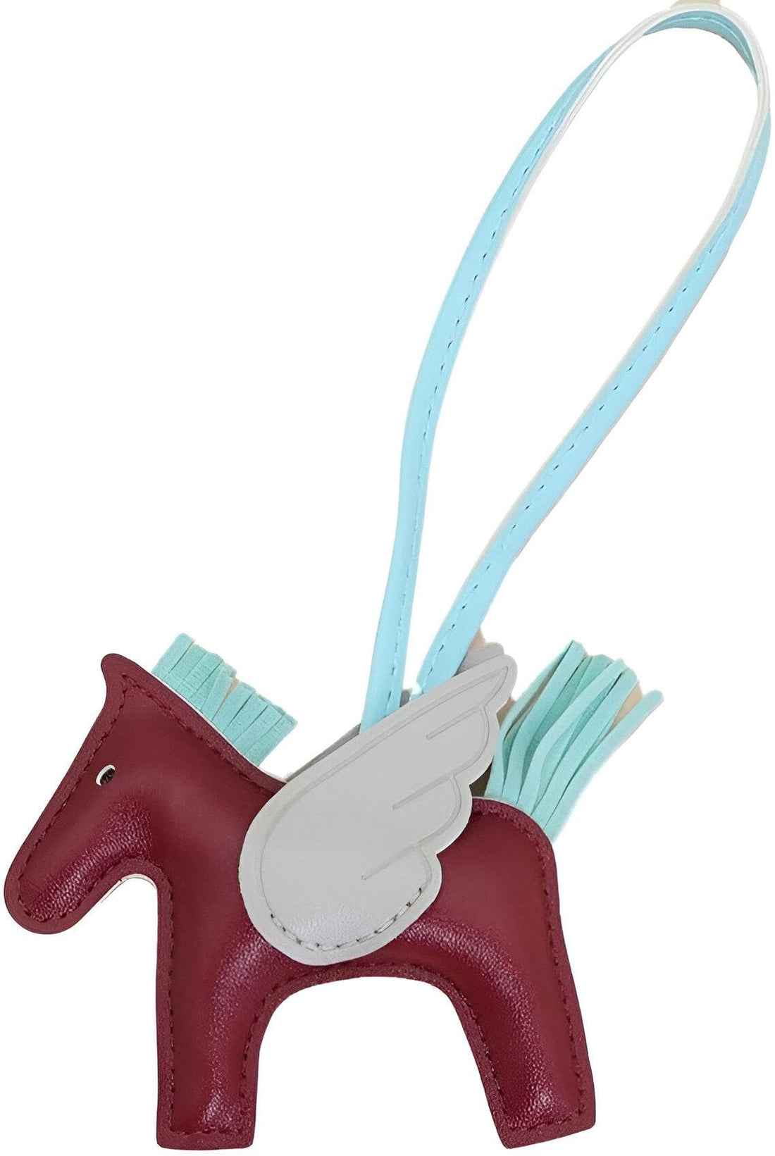 Tote Decoration - Handmade Leather Pony Charm Keychain for Women’s Handbag, Stylish Accessory for Fashion Expression, Durable and Creative Gift Idea
