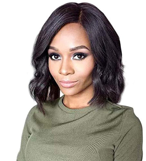 ECIF Pear Flower Head Short Roll Wigs Female Wig 30Cm-35Cm